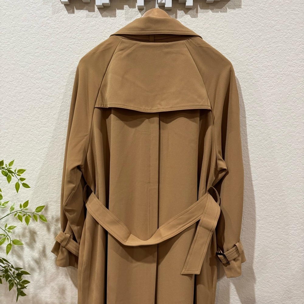 J.ING Jing Lightweight Belted Oversize Trench Coat Size L NWT Spring/Fall - Picture 7 of 8